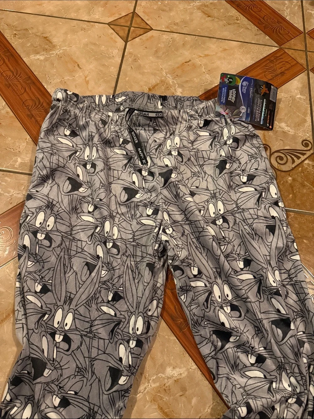 Looney Tunes Gray Kids Jogger Pants - Cozy Cartoon Print